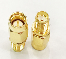 50pcs SMA Gold Plated SMA male plug to SMA female jack straight adapter Connector 2024 - buy cheap