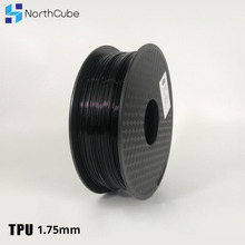 Northcube-filamento para impressora 3d, filamento tpu flexível para impressora 3d, 1.75mm, 0.8kg, material tpu preto 2024 - compre barato