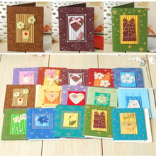 handmade greeting cards for christmas,valentine,kids birthday gift card ,multi-purpose cute mini greeting card 2024 - buy cheap