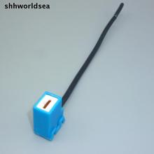 shhworldsea 2/10/50/100/500pcs H1/H3  12V/24V  Car Headlight Bulb Socket Plug Adapter Holder Extension Cable Auto Connector 2024 - buy cheap