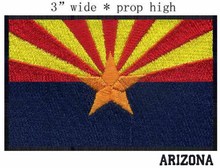 Patch bordado com bandeira do arizona, remendo de 3 ", envio amplo/adesivos 2024 - compre barato
