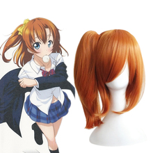 LoveLive Honoka Kousaka Wig Cosplay Costume Love Live Women Synthetic Hair Halloween Party Role Orange Play wigs + Wig Cap 2024 - buy cheap