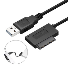 7 + 6 13Pin тонкий SATA к USB CD DVD Rom Оптический привод кабель адаптер конвертер GDeals 2024 - купить недорого
