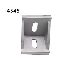 Prendedor de suporte de alumínio 45x45 l, ângulo de encaixe de canto de 4545, acessório de perfil de alumínio industrial com 10 peças 2024 - compre barato
