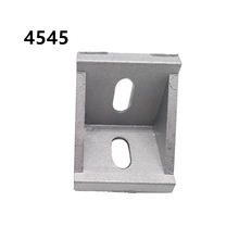 10pcs 4545 Corner fitting angle aluminum 45x45 L connector bracket fastener for 4545 Industrial Aluminum profile accessory 2024 - buy cheap