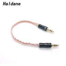 Cable de Audio Hifi para coche, cable auxiliar de 15cm de cobre y cristal de 3,5mm a 3,5mm, envío gratis, Haldane 2024 - compra barato