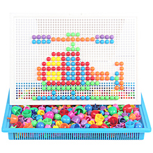 296 Pcs Mushroom Nail Puzzle Toys 3D Puzzle Toy Children Intellectual Educational Toys 2024 - buy cheap
