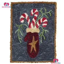 Decoración de Navidad Kits de costura con aguja de lengüeta para alfombra kit de costura alfombra bordado alfombra de ganchillo hilo cojín Bordado hecho a mano alfombra 2024 - compra barato