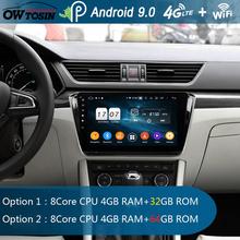 10.1"IPS Octa Core 4G+64G Android 9.0 Car DVD Player For Skoda Superb B8 2016 2017 2018 2019 GPS Navi RadioCarPlay DSP Parrot BT 2024 - buy cheap