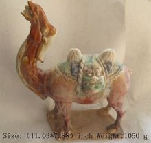 Продуманная старинная китайская керамическая Статуя Дракона-верблюда tang санкai 2024 - купить недорого