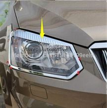 2pcs ABS Chrome Front Headlight Lamp Cover Fit For Fit For Skoda Yeti 2013 2014 2015 2024 - buy cheap