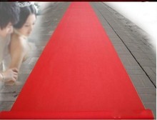 20M/roll New Wedding Centerpieces Favors Red Nonwoven Fabric Carpet Aisle Runner For Wedding Party Decoration Supplies 2024 - buy cheap