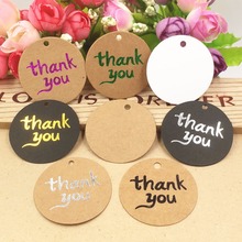 500PCS/Lot Kraft Paoer Tags gold stamping "Thank You" Tags Paper Cards DIY Gift Tags for Handmade Jewelry/cake/garment/Gift box 2024 - buy cheap