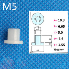 100 piezas M4 ID mm/externo 10mm arandelas de Nylon T-tipo de aislamiento junta de plástico de nylon Transistor juntas cóncavo, paso nylon de línea 2024 - compra barato