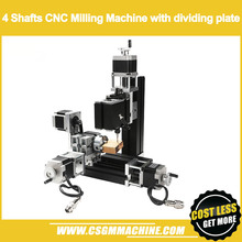 TCZ10002M 60W 4 Shafts CNC Milling Machine with dividing plat/ 60W,12000rpm Big Power Metal Milling/4 axis Mache3 CNC Machine 2024 - buy cheap