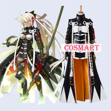 Anime fate grand order fgo sabre okita souji cosplay traje uniforme terno de halloween para adulto novo 2024 - compre barato