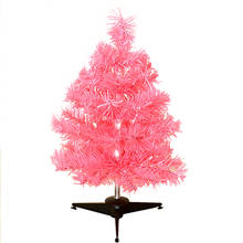 Mini Artificial Christmas Tree Creative Tinsel Tabletop Ornament Pink Xmas Tree New Year Desktop Decorations Home Ornaments 2024 - buy cheap