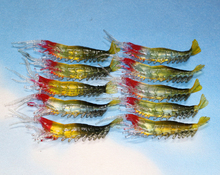 10Pcs 8.5cm Fishing Lure Shrimp Soft Bait Jig Bait Artificial Shrimp Lures 3.8g Fishing Tackle 2024 - buy cheap