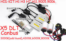 DLT X5 HID KIT,Canbus hid kit,X5,55W 12V,hid xenon kit,Free ship!2pcs X55+2pcs CN Bulb,H1 H3 H7 9005 9006,H11,4300 6000 8000K 2024 - buy cheap