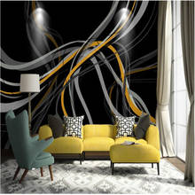 beibehang behang Wallpaper home decoration custom art abstract lines home interior 3d mural wallpaper decoration wallpaper 3d 2024 - buy cheap