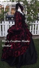 18th century  Victorian Bustle Wedding Ball Gown/Bridal Dress/Masquerade Costume 2024 - buy cheap