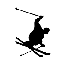 European style skiing Vinyl car DECAL stickers, skier stickers for car and motorcycle decoration 2024 - buy cheap