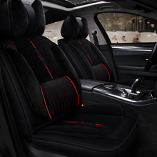 5D quente Universal tampa de assento do carro de pelúcia Almofada Do Assento de Carro Styling Para Audi A1 A3 A4 B8 B7 B6 B5 A6 C6 C7 A8 A8L Q3 Q5 Q7 todos sedan 2024 - compre barato