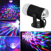 Mini RGB LED Crystal Magic Ball Stage Effect Lighting Lamp Bulb Party Disco Club DJ Light Show Lumiere 2023 - buy cheap