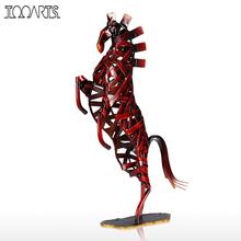 Tooarts Metal Weaving Horse Iron Sculpture Home Decoration Crafts Animal Sculpture Artwork For Home Office 2024 - buy cheap