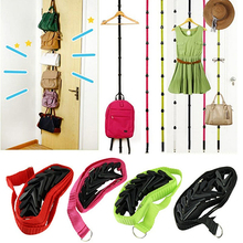 Fashion Adjustable Over Door Straps Hanger Hat Bag Coat Clothes Rack Organizer 2024 - buy cheap