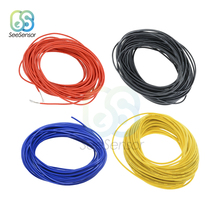 10 Meters UL1007 PVC Wire Ultra Flexiable Cable 24AWG Wire PVC Electronic Cable Red/Black/Blue/Yellow 2024 - buy cheap