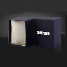 Caja de reloj SKMEI azul Original, caja de regalo, Envío Gratis de fábrica, caja de papel con logotipo 2024 - compra barato