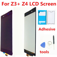 Tela lcd sensível ao toque para sony xperia z3 +, z3 plus, z4, e6553, e6533, e5663, 5.2 polegadas, novo, branco/preto + ferramentas para montagem 2024 - compre barato