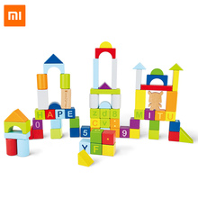 Original Xiaomi Mijia MITU Hape 70pcs Puzzle Building Blocks Early Education Kids Toy 26 Letters 10 Numbers Educational Toys 2024 - buy cheap