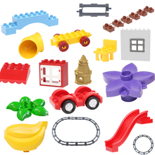 Big Size Building Blocks Collocation Accessories DIY Doll House City House Bricks Parts Assemble Educational Toys for Kids 2024 - buy cheap