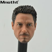 Sem pescoço tony 1:6 cabeça esculpida modelo para figuras de ação de 12 polegadas brinquedos m5 2024 - compre barato