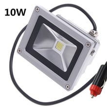 10W 20W led Floodlight  12V 24V Exterior lighting Flood lamp Cigarette lighter plug car maintenance lights 3m cable 2024 - buy cheap