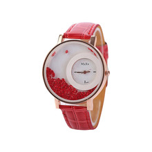 Simple Women Watches Ladies Quicksand Rhinestone Quartz Bracelet Wristwatch Women Casual Leather Watch Female Gift reloj mujer/C 2024 - buy cheap