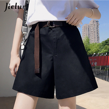 Jielur хаки черные летние женские шорты широкие шорты для женщин крутые хипстерские свободные Карго короткие женские корейские уличные шорты 2024 - купить недорого