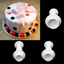 3Pcs/Set Circular Round Fondant Cookie Cutters Cake Plunger Cutters Cookie Mold Set Tools Cake Tools Cookie Tools 2024 - buy cheap