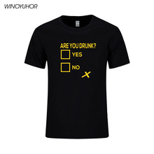 Мужская футболка с надписью «Yes No», хлопковая Футболка с принтом «Joke», Летние повседневные топы 2024 - купить недорого