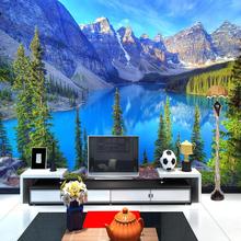 3D Wallpaper Wall Murals Natural Scenery Snow Mountain Forest Lake for Living Room Custom Photo Wall Papers Home Decor 2024 - buy cheap