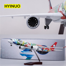 47CM 1/142 Scale Airplane Airbus A350 Sichuan Panda Airline Model W Light and Wheel Diecast Plastic Resin Plane F Collections 2024 - buy cheap