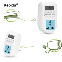 Kebidu-enchufe de potencia inteligente, temporizador Digital, ahorro de energía, ajuste programable del reloj/encendido/apagado, enchufe de la UE 2024 - compra barato