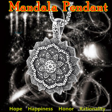 Tibet Spiritual Mandala Amulet Charm Necklace Unisex Stainless Steel Pendants Necklaces fashion pendant Jewelry unique gift 2019 2024 - buy cheap