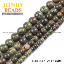 Jnby atacado contas de pedra natural do oceano, contas soltas redondas para anéis de 6/8/10/12mm, para confecção de joias e pulseiras, acessórios para faça você mesmo 2024 - compre barato
