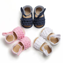 Focusnorm/летние детские сандалии для маленьких девочек и мальчиков; нескользящая обувь для кроватки; милые сандалии с мягкой подошвой 2024 - купить недорого