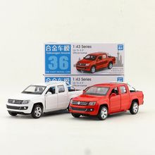 Box gift model,High simulation 1:43 alloy pull back Amarok pickup cars,Original packaging,selling toys,free shipping 2024 - buy cheap