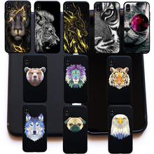 Funda suave con dibujos geométricos para iphone, carcasa suave con dibujos de animales, Tigre, León, oso, para iphone 6, 6s Plus, 5s SE, 8, 7 Plus, X, XS, Max, XR 2024 - compra barato
