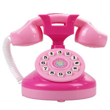 Милый миниатюрный игрушечный телефон с имитацией мигания, забавная розовая светящаяся игрушка для телефона, Развивающие Игрушки для маленьких девочек, игровой дом, игра, игрушка 2024 - купить недорого
